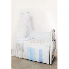 Дитяча постільна білизна Twins Dolce Друзі зайчики blue (8 од.)